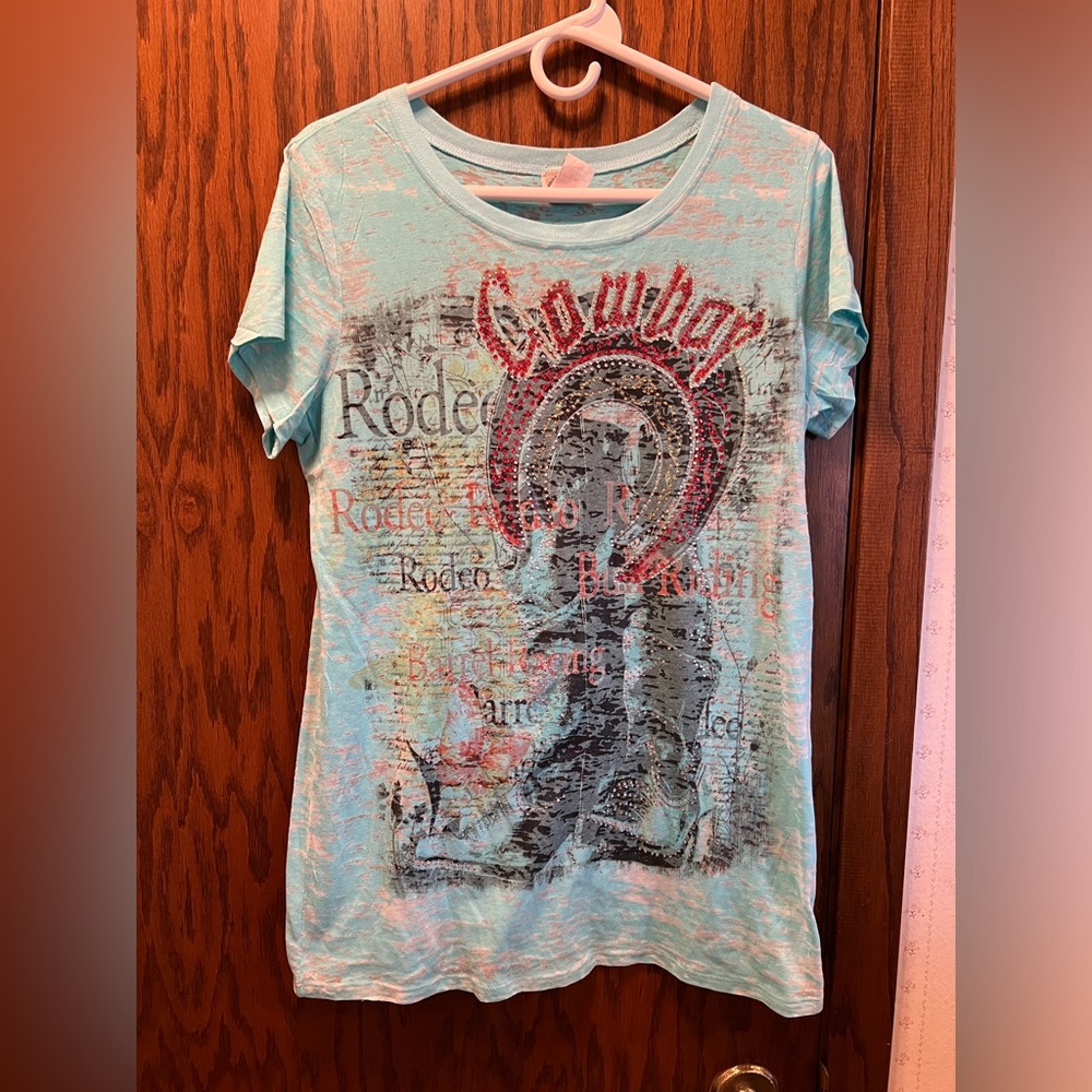 "Cowboy" Blue Women's Shirt